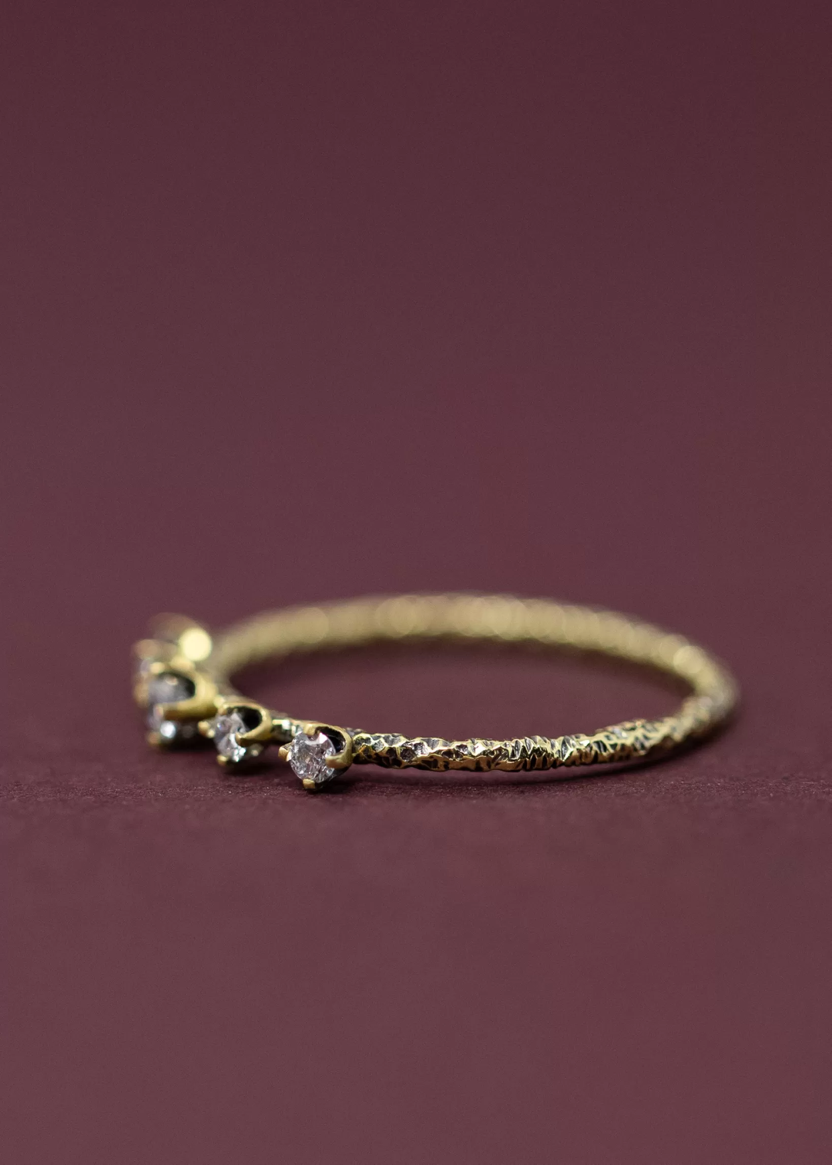 New Satomi Kawakita Jewelry Satomi Kawakita Homespun Five Stone White Diamond Ring